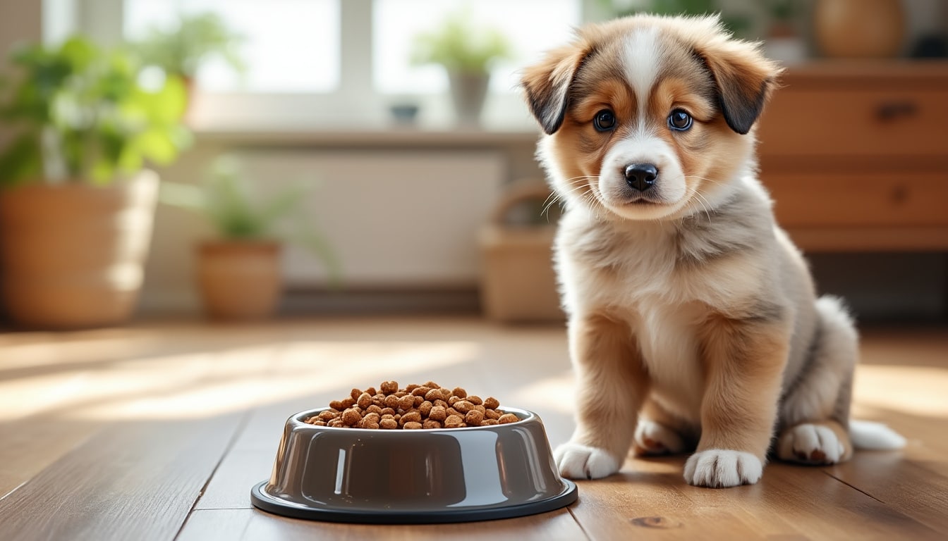Quelle quantité de croquettes pour un chiot de 3 mois ?