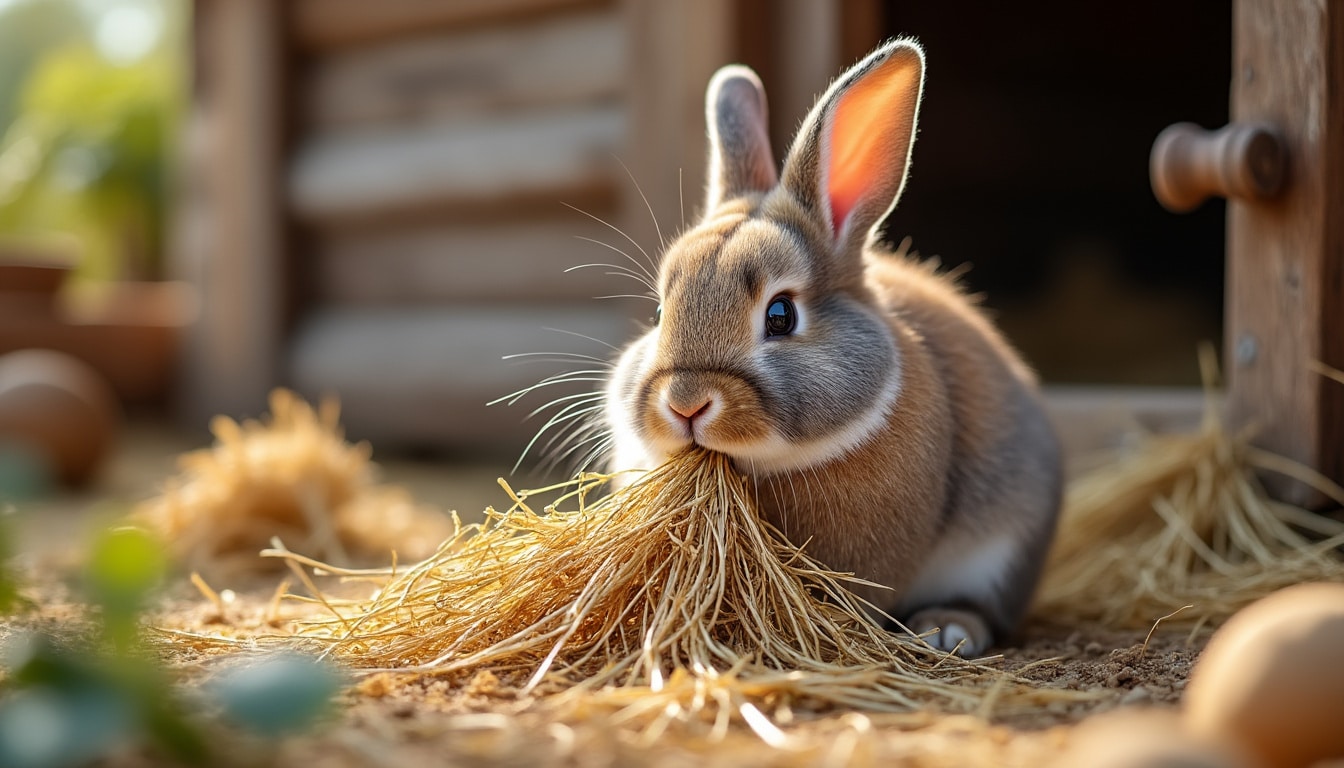 Alimentation du lapin : le foin d&rsquo;abord