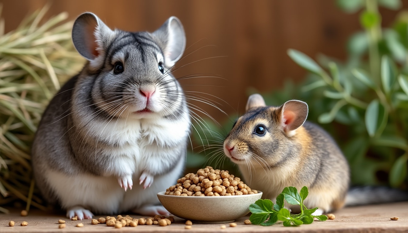 Chinchilla et octodon : les régimes très particuliers