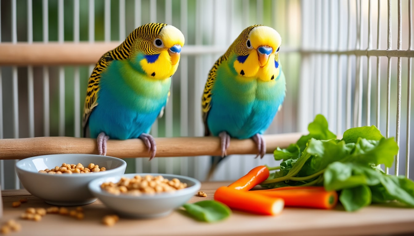 Oiseaux de cage : graines, extrudés et fraîcheur