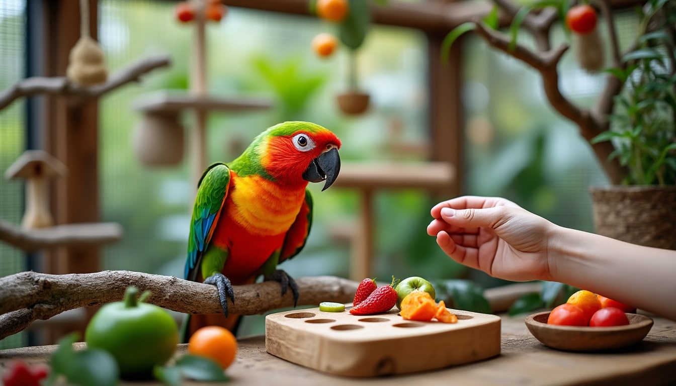 Perroquet : les besoins d&rsquo;un oiseau intelligent