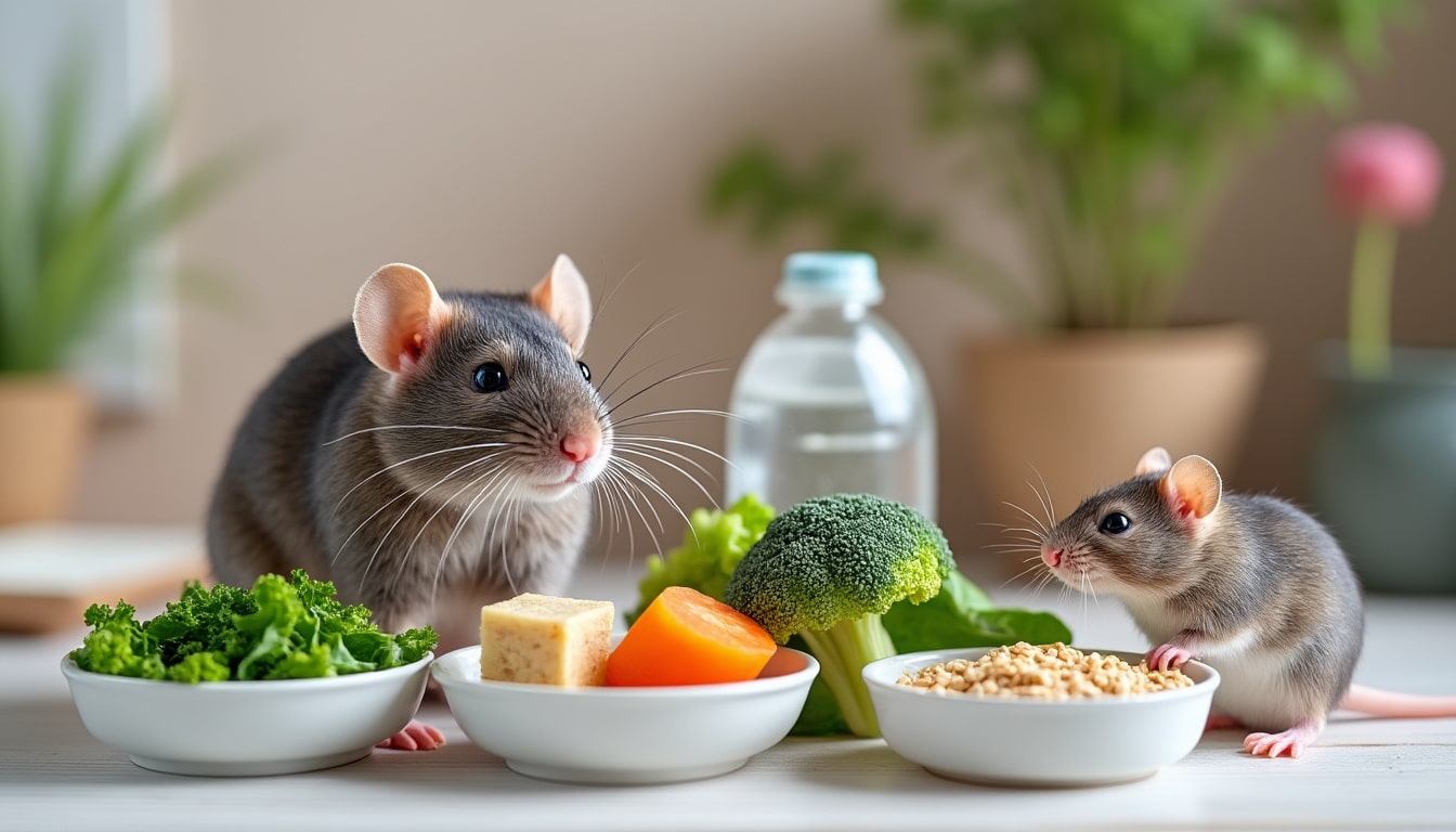 Rat et souris : les bases d&rsquo;une ration correcte
